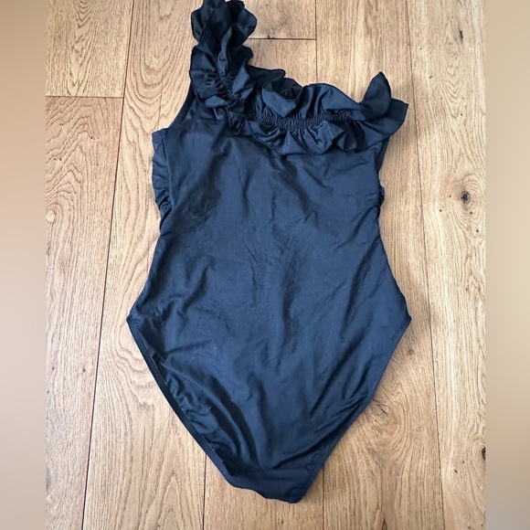 Lilly Pulitzer Kibali Black One-Piece Swimsuit black Onyx size 12 EUC - Picture 4 of 9